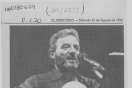 Ovacionado regreso de Patricio Manns  [artículo] Iván Valenzuela.