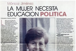 La mujer necesita educación política