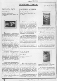 Todo está en ti  [artículo] Paula Walker.