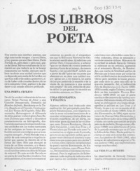 Los libros del poeta  [artículo] Emir Rodríguez Monegal.