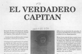 El verdadero capitán  [artículo] Margarita Aguirre.