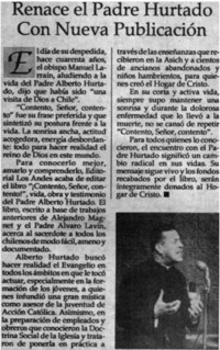Renace el padre Hurtado con nueva publicación