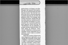 Políticas hacia la extrema pobreza  [artículo] G. Arroyo.