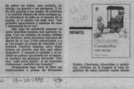 Cuentecillos con mote  [artículo] Manuel Peña Muñoz.