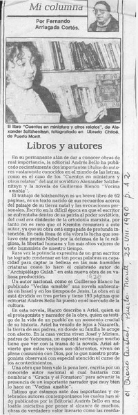 Libros y autores