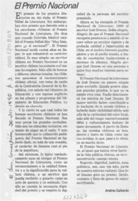 El premio nacional  [artículo] Andrés Gallardo.