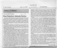 Don Francisco Antonio Encina  [artículo] Oscar Guzmán Silva.
