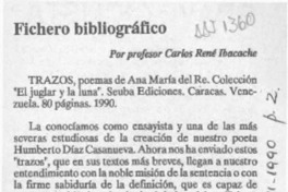Fichero bibliográfico  [artículo] Carlos René Ibacache.