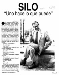 Silo "Uno hace lo que puede"  [artículo] Axel Pickett L.