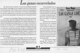 Las Ganas encarceladas  [artículo].