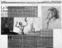 La sorprendente historia de un solitario  [artículo] Gregorio de Aguirre.
