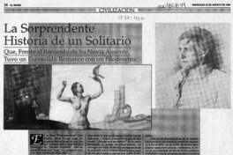 La sorprendente historia de un solitario  [artículo] Gregorio de Aguirre.