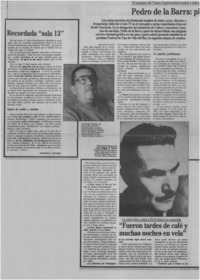 Pedro de la Barra, pilar del teatro chileno