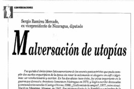 Malversación de utopías  [artículo] Sergio Marras.