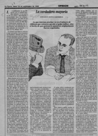 La verdadera mayoría  [artículo] Eduardo Novoa Monreal.