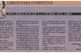 Los chilenos de la fiebre del oro