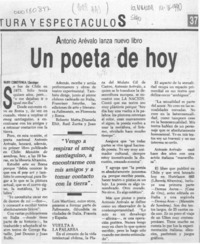 Un Poeta de hoy  [artículo] Nury Constenla.