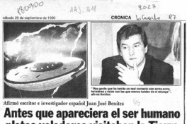 Antes que apareciera el ser humano, platos voladores visitaban la Tierra  [artículo].