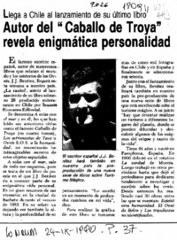 Autor del "Caballo de Troya" revela enigmática personalidad  [artículo].