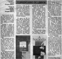 Comentario de libros