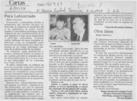 Para Lafourcade  [artículo] Eduardo Hernández Medina.