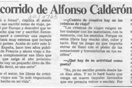 "Miramundo", recorrido de Alfonso Calderón por España  [artículo].