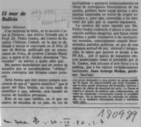 El mar de Bolivia  [artículo] Juan Astorga Molina.