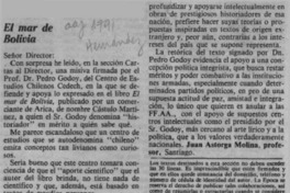 El mar de Bolivia  [artículo] Juan Astorga Molina.