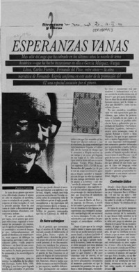 Esperanzas vanas  [artículo] Patricio Varetto.