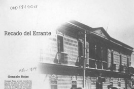 Recado del Errante  [artículo] Gonzalo Rojas.
