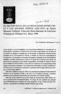 El factor naval en las relaciones entre Chile y los Estados Unidos (1881-1951)