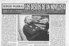 Los Deseos de un novelista  [artículo].