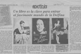 Un libro es la clave para entrar al fascinante mundo de la Delfina  [artículo] Rigoberto Carvajal.