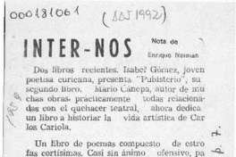 Inter - Nos  [artículo] Enrique Neiman.