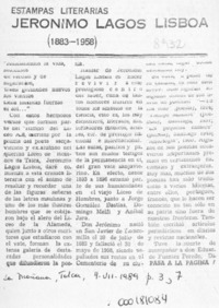 Jerónimo Lagos Lisboa (1883-1958)  [artículo].
