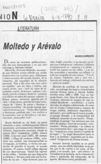 Moltedo y Arévalo  [artículo] Mauricio Barrientos.