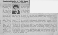Las actas literarias de Patricio Manns
