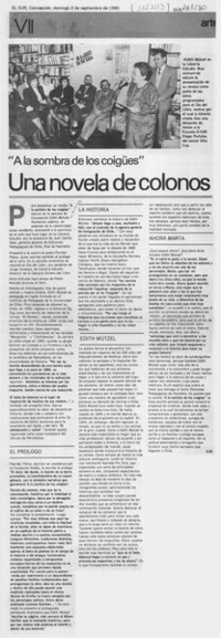 "A la sombra de los coigües", una novela de colonos