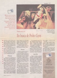 En busca de Pedro Gynt  [artículo].