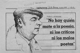 "No hay quien mate a la poesía, ni los críticos ni los malos poetas"  [artículo] Carlos Vega Letelier.