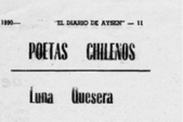 Poetas chilenos  [artículo] Ratón de biblioteca.