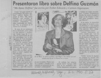 Presentaron libro sobre Delfina Guzmán  [artículo].