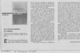 De la responsabilidad civil médica