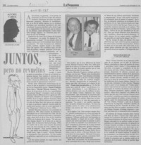 Juntos, pero no revueltos