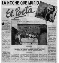 La noche que murió el poeta