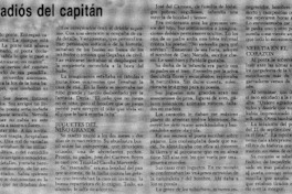 El adiós del capitán