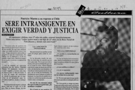 Seré intransigente en exigir verdad y justicia