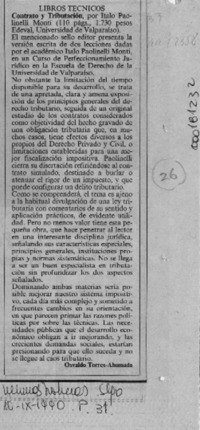 Contrato y tributación  [artículo] Osvaldo Torres-Ahumada.