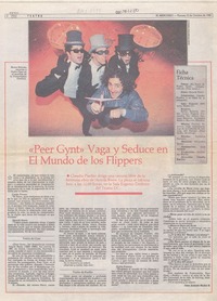 "Peer Gynt" vaga y seduce en el mundo de los flippers  [artículo] Juan Antonio Muñoz H.