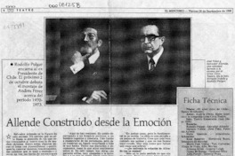 Allende construido desde la emoción  [artículo] J. A. M. H.